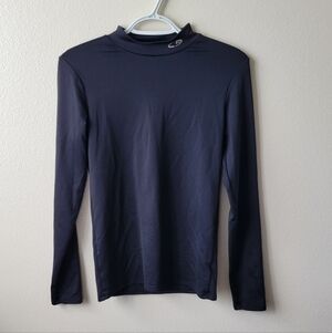 Champion Compression Shirt Long Sleeves Stretch Mock Neck Top Womens XL